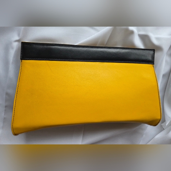Yellow and Black Clutch Bag - Picture 3 of 11